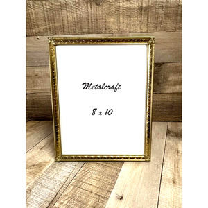 Vintage MetalCraft Photo Frame 8x10 Gold Tone